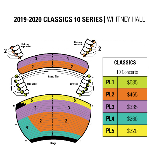 Whitney Hall Seating Chart